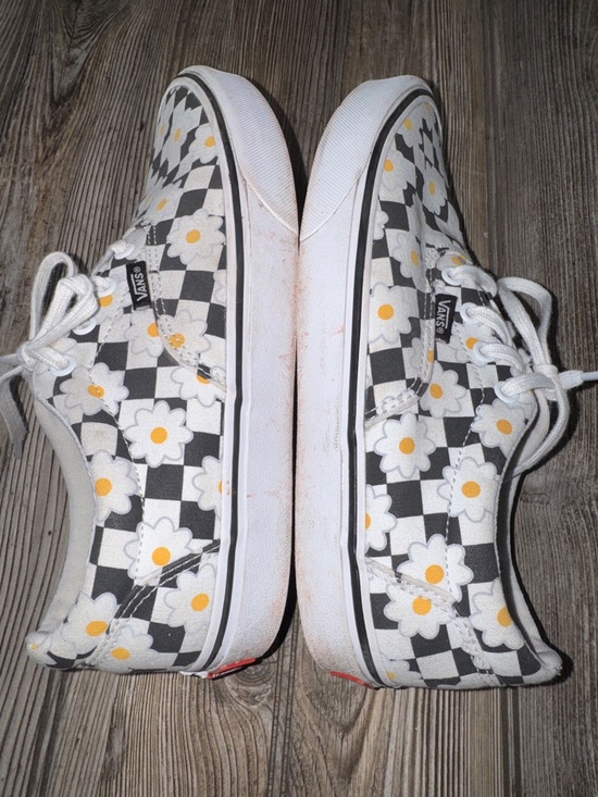 Vans daisy sneakers 8.5 checkered Doheny style floral Y2K attire - Picture 3 of 6